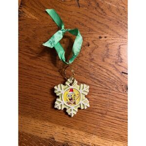 Spongebob Snowflake Christmas Ornament Candy Cane EUC